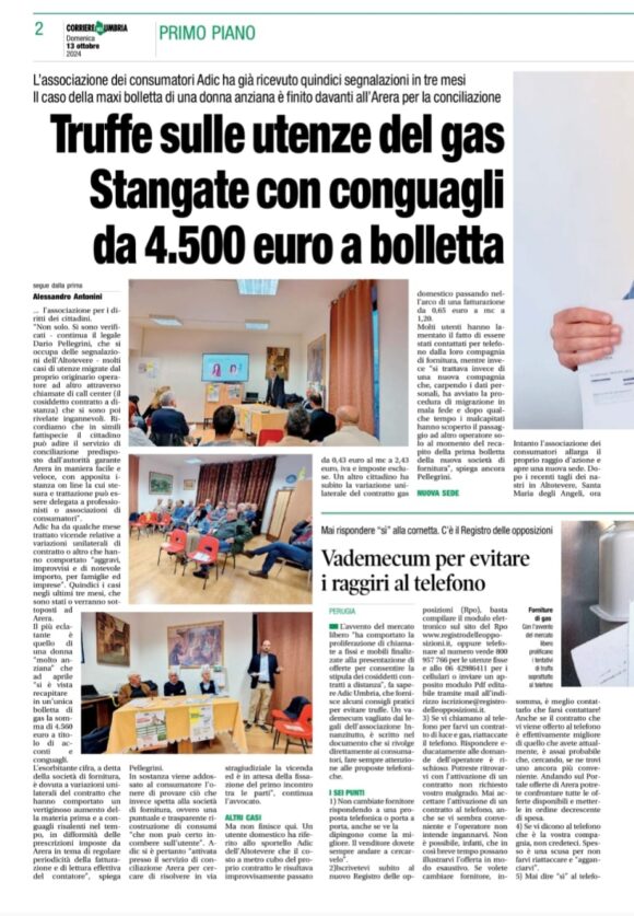 ADiC in prima linea contro le truffe sulle bollette: Supporto e tutela per i cittadini. ADiC in prima linea contro le truffe sulle bollette: Supporto e tutela per i cittadini.