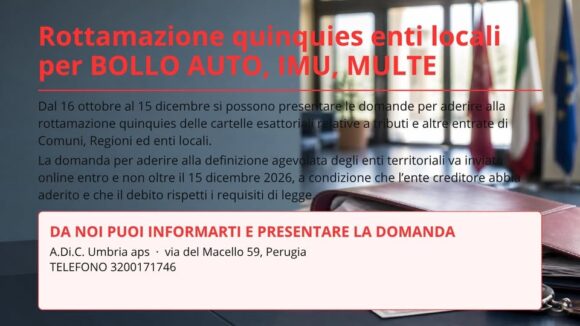 ROTTAMAZIONE-QUINQUIES ENTI LOCALI: AL VIA LE DOMANDE!